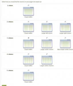 Mahara Bearbeitung des View Layouts